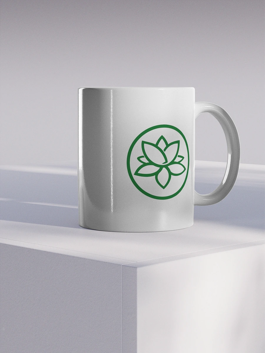 Lofi Lotus White Glossy Mug product image (3)