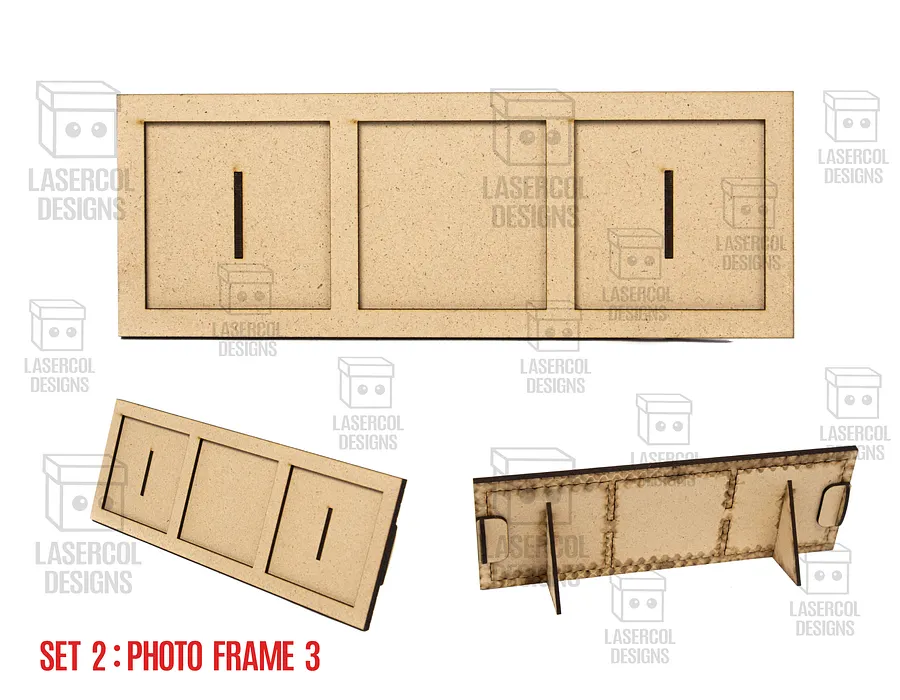 Photo Frames Set 2 (5 Styles) - Laser Cut Files product image (4)