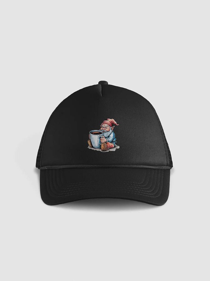 Coffee before Gnomie Trucker Hat product image (1)