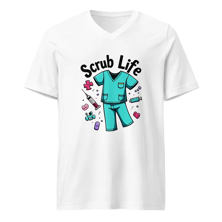 Chic Scrub Life V-Neck Tee product image (1)