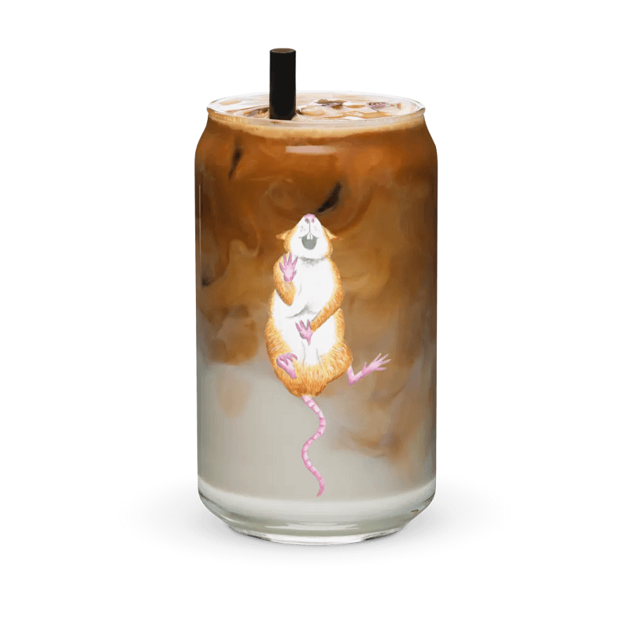 Falling rat art glass product image (6)