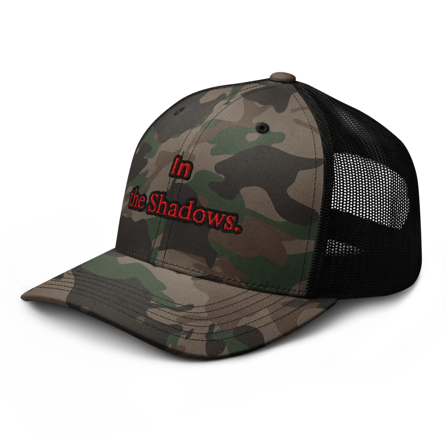 In the Shadows Camo Trucker Hat product image (5)