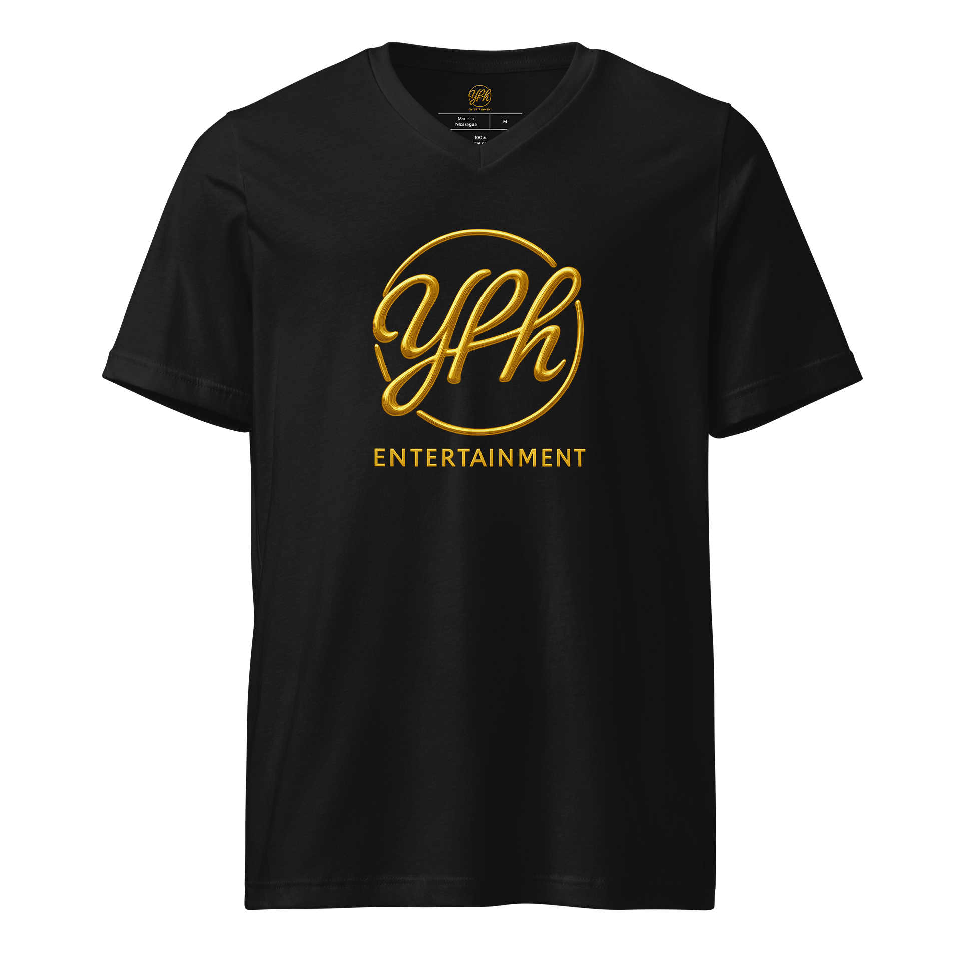 YPH Golden Script V-Neck Tee product image (1)