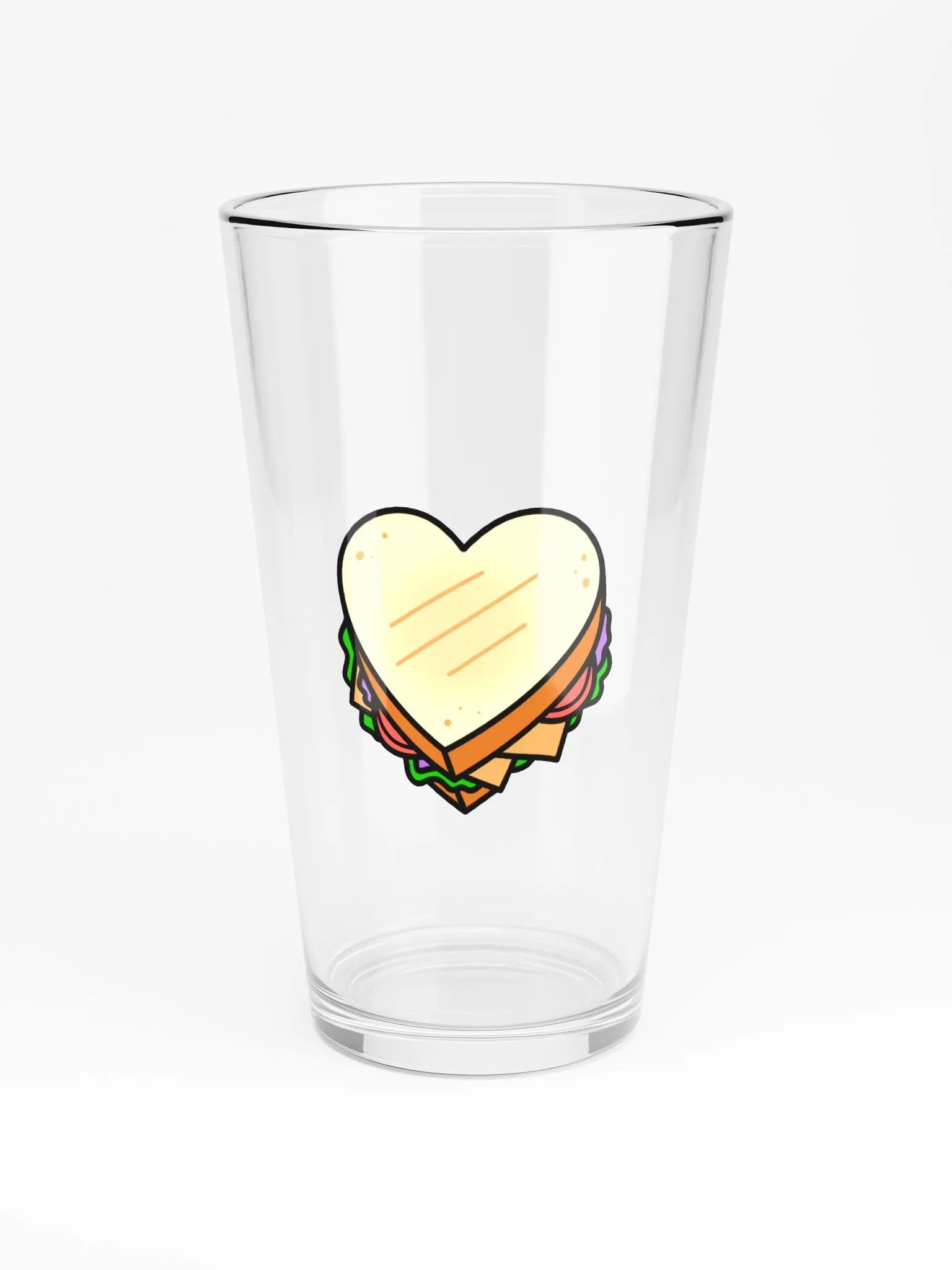 Heart Sandwich Pint Glass product image (3)