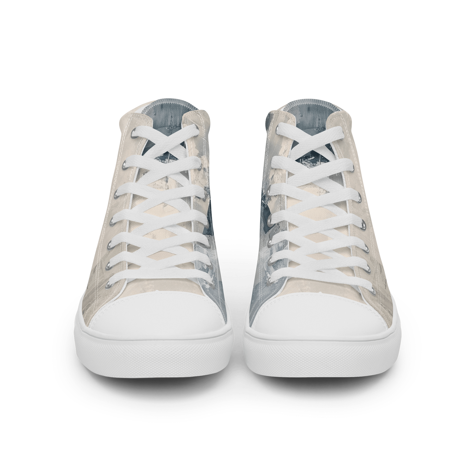 Harmonious Brushstrokes High Top Canvas Shoes product image (3)