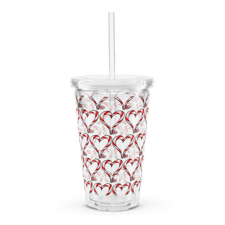 Candy Cane Tentacle Heart Tumbler product image (2)