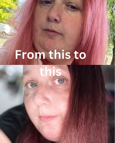 Change in hair colour