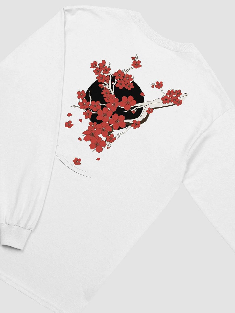 Cherry Blossom Long Sleeve T-Shirt White product image (4)