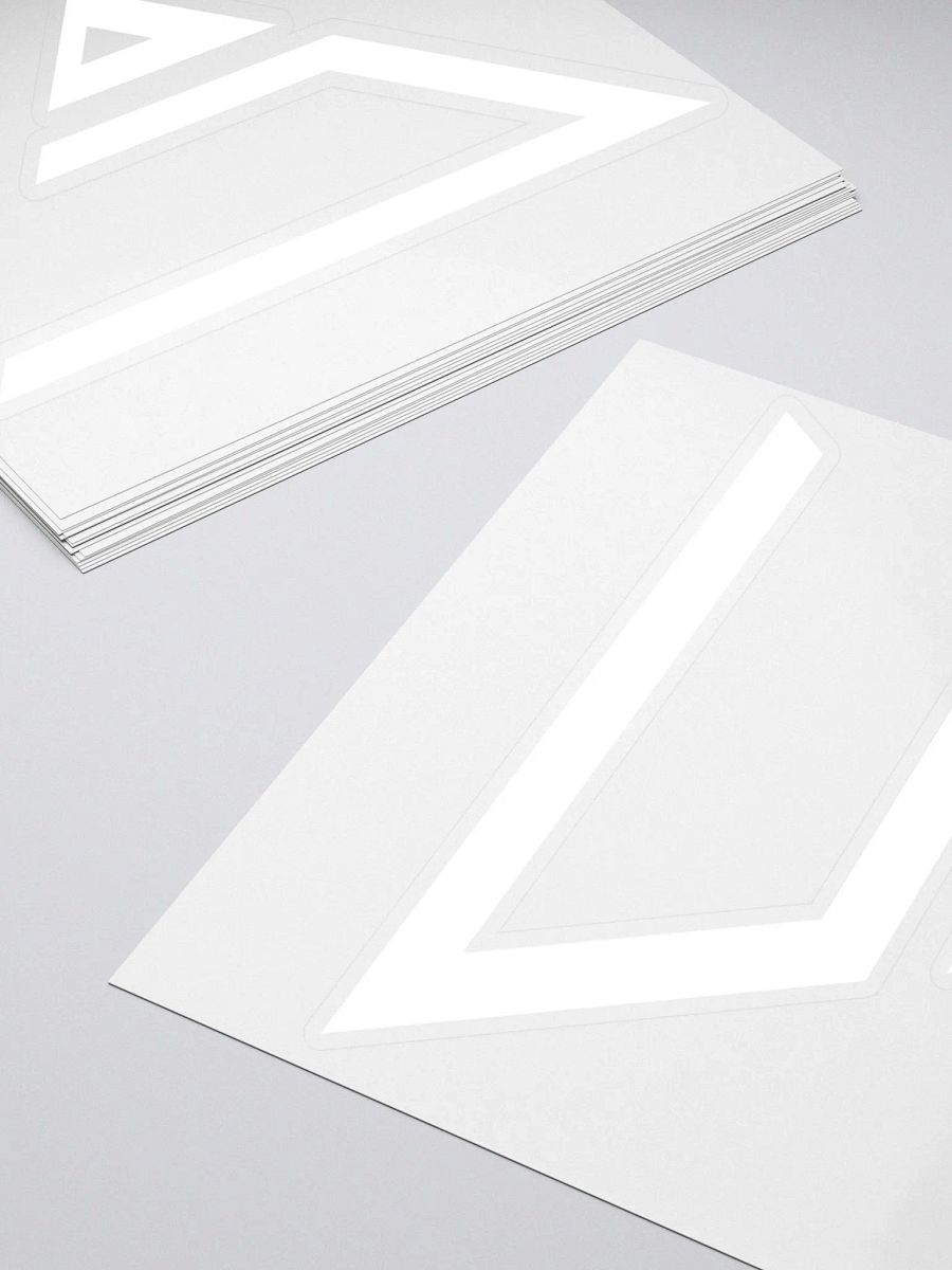 CraytoX Logo Stickers - White product image (4)