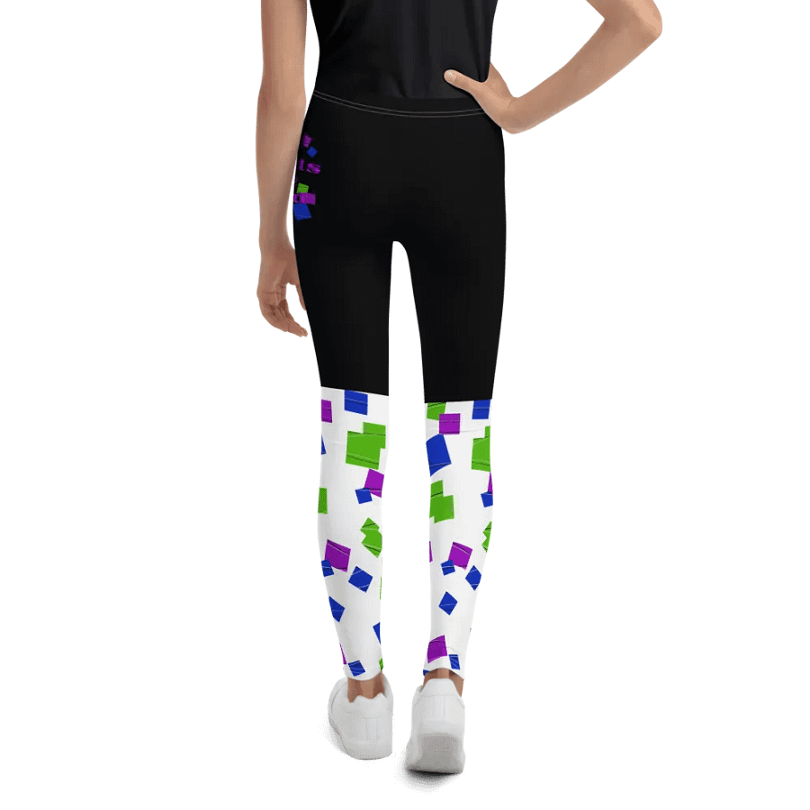Glitchy Words are hard Vibes Youth Leggings product image (12)
