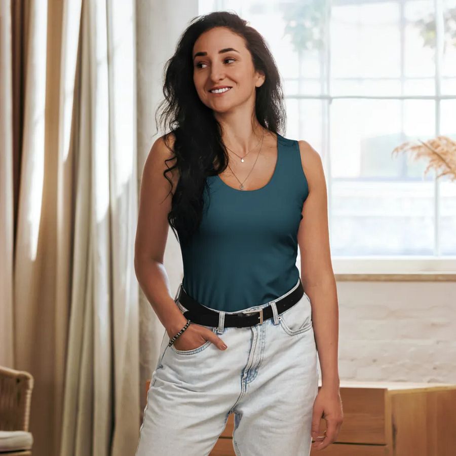 Teal Twirl Top product image (8)