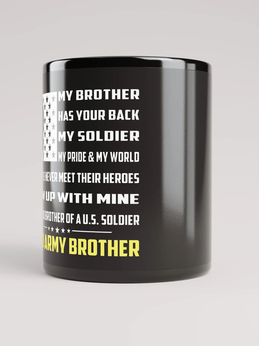 Proud Army Brother - Black Mug product image (3)