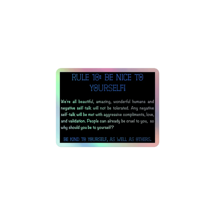 Rule 10 Holo Sticker product image (1)