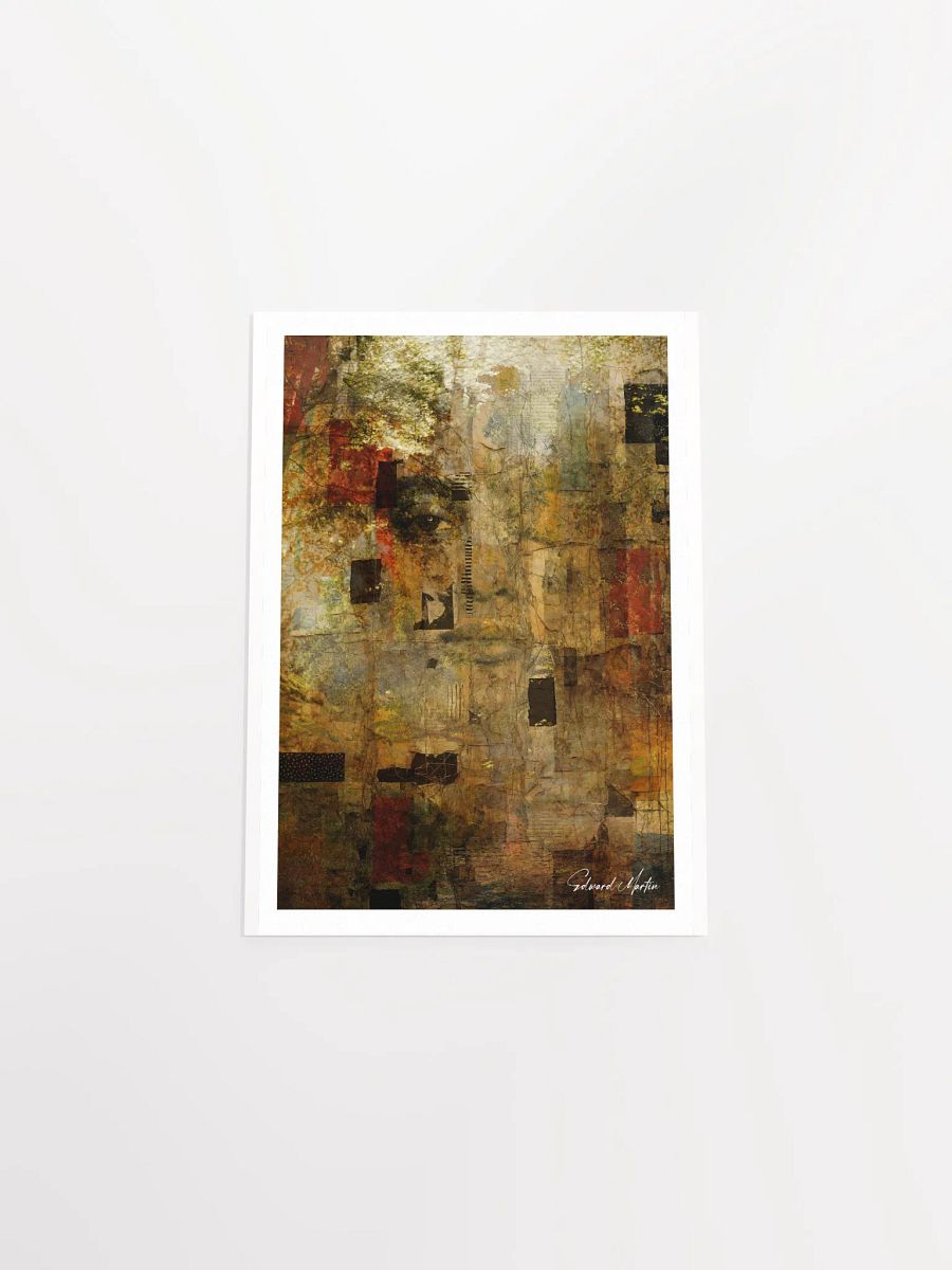 'Withdrawal' by Edward Martin: Mixed Media Collage:Earthy Collage Art Print product image (5)