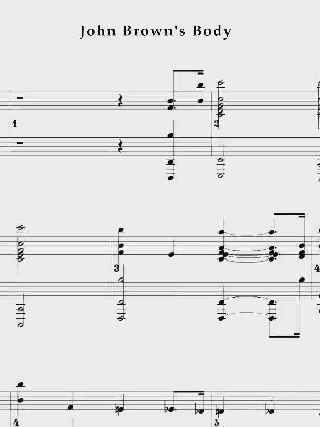John Brown's Body - Piano sheet music product image (1)
