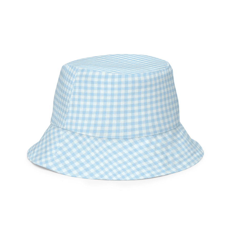 COTTAGE FLOWERS WHITE GINGHAM Reversible Bucket Hat - Wendehut fürs Festival product image (5)