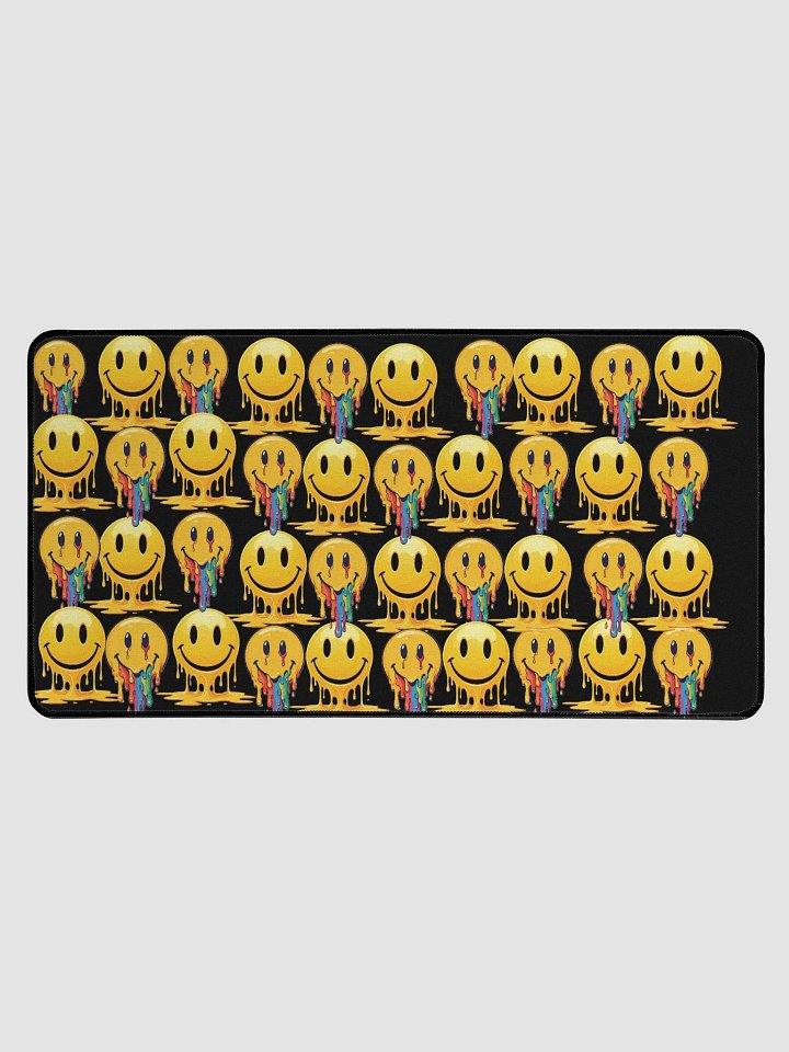 Psychedelic Smiley Desk Mat product image (1)