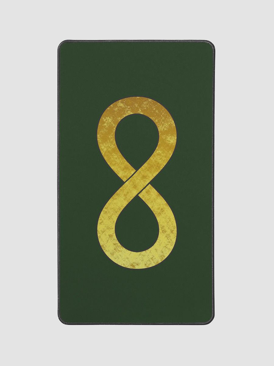 Golden Infinity Desk Mat (Green, 12" x 22") product image (2)