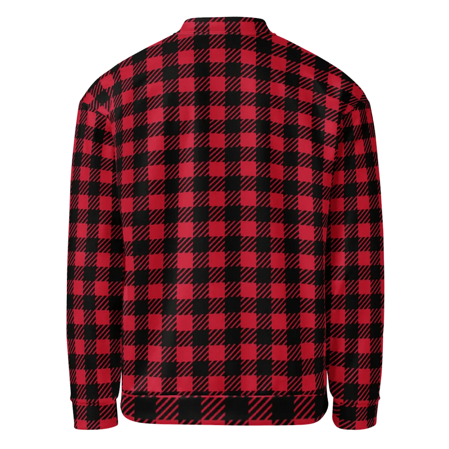Customizable Checkered Charm Bomber Jacket product image (8)
