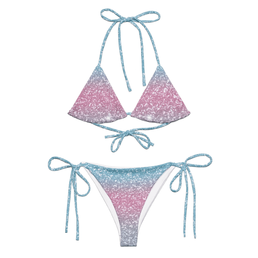 Glitter Unicorn Texture Design String Bikini (4) product image (1)