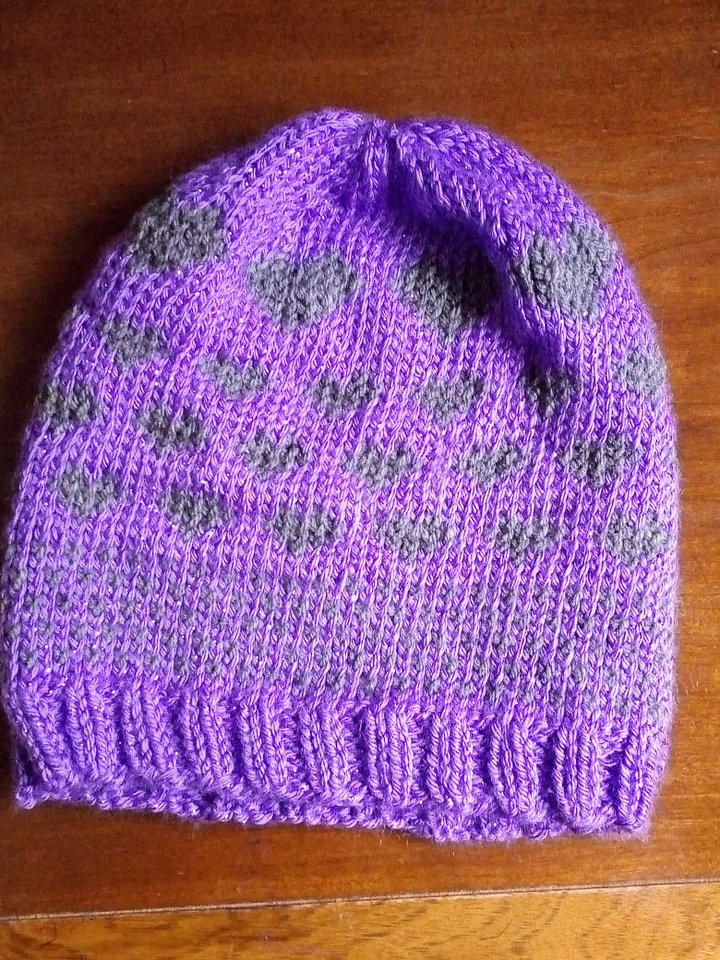 Heart Hat Pattern | Adult SIze Large product image (2)