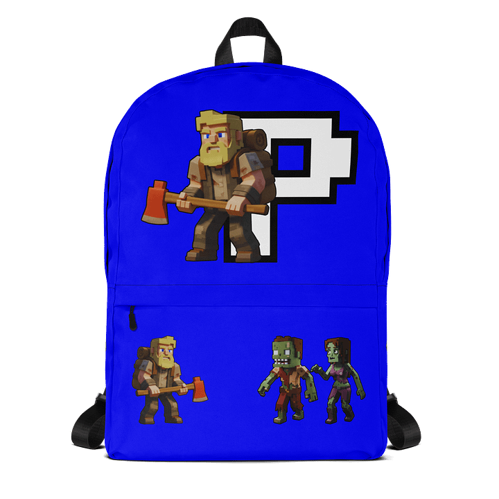 Patient PixelZ All-Over Print Backpack (Blue) product image (1)