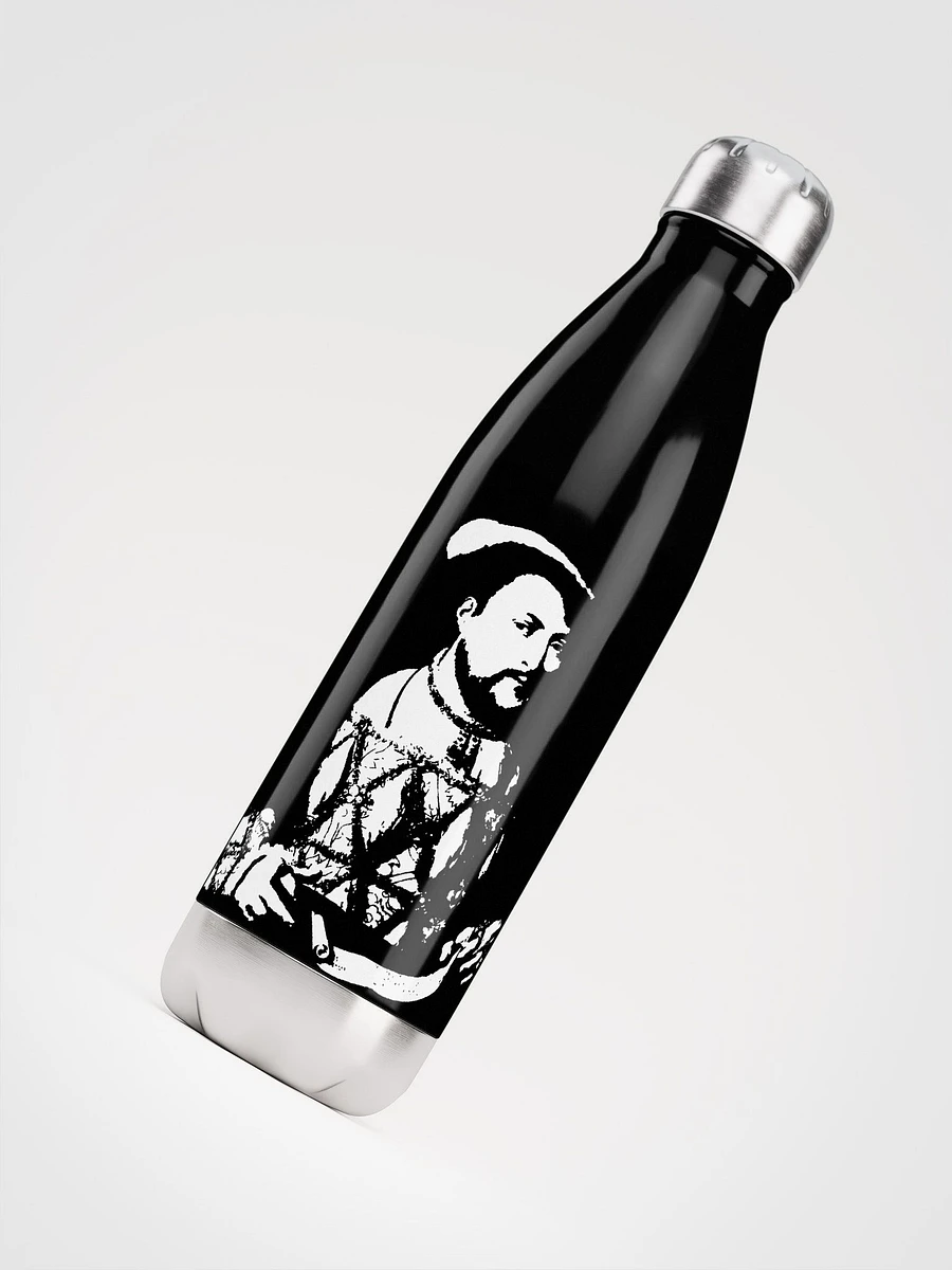 Henry VIII Black and White Stainless Steel Waterbottle product image (4)
