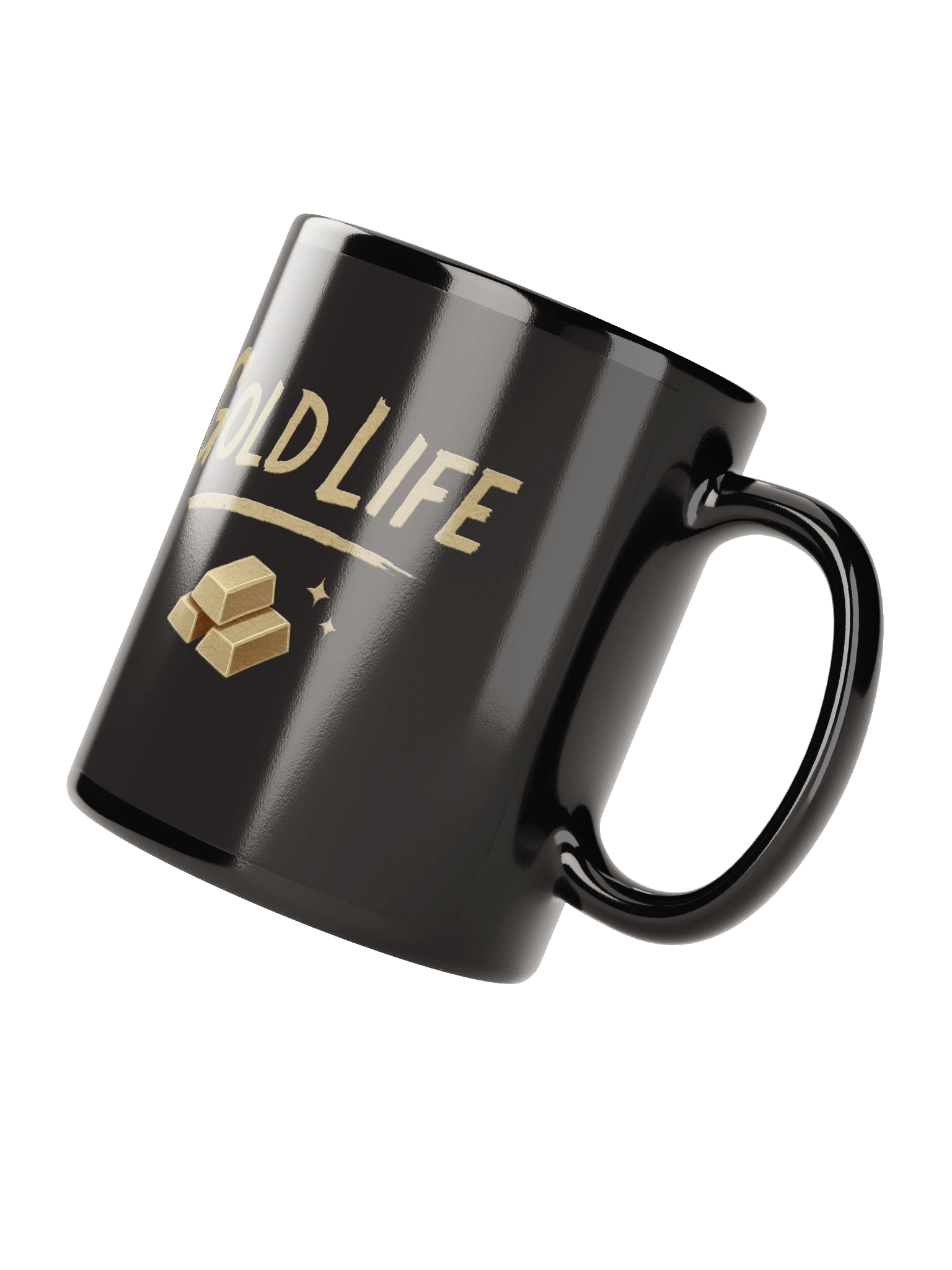 Gold Life Black Mug product image (4)