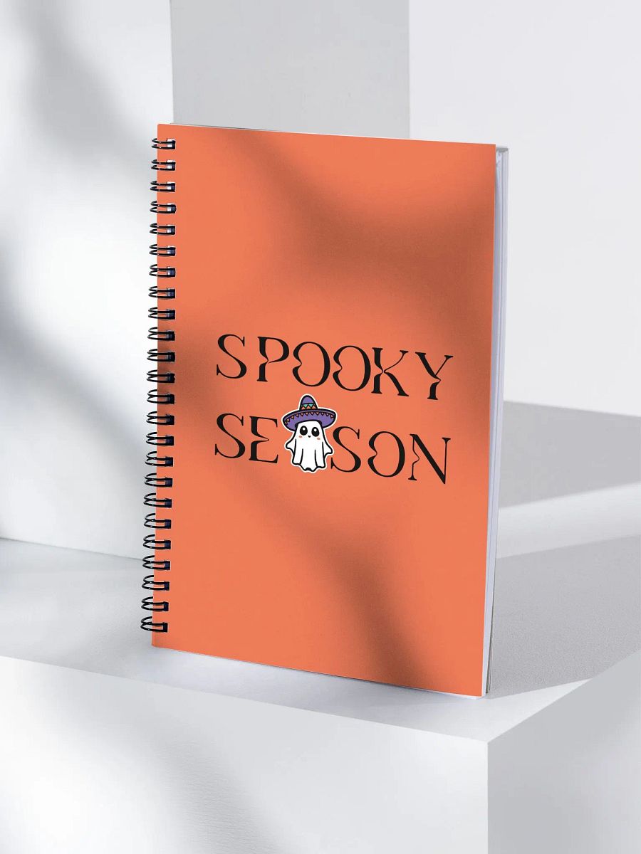 Spooky Season Sombrero Ghost Dotted Spiral Notebook product image (3)