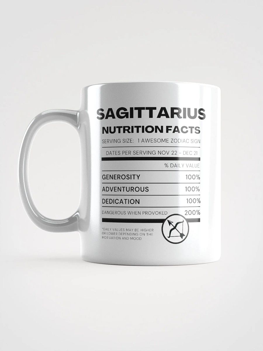 Sagittarius Nutrition Facts Mug product image (7)