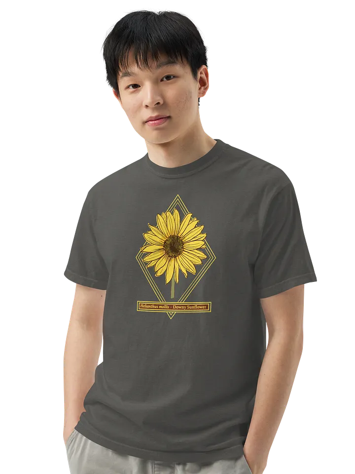 Helianthus Sunflower Unisex Heavyweight 100% Cotton T-Shirt product image (57)