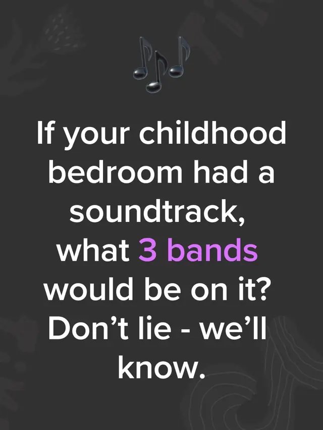 Posters on the wall. Cassette deck eating tapes. Mom screaming “TURN IT DOWN.” Every era had its noise. What was yours? #childhoodsoundtrack  #bedroomposters  #turnituporturnitoff  #chaosarmy  #genxmixtape 