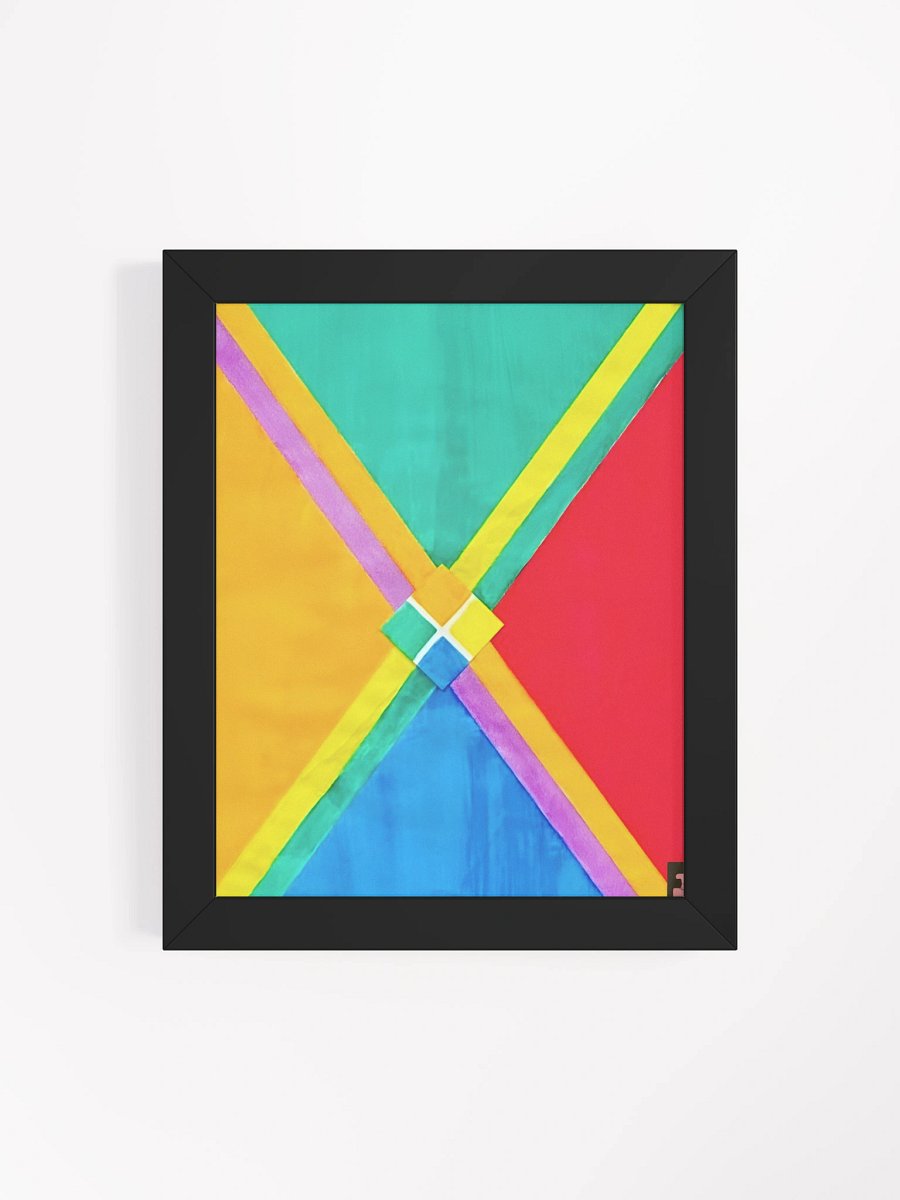 "Color Theory Study in Gauche 2020" Framed Poster Print product image (4)