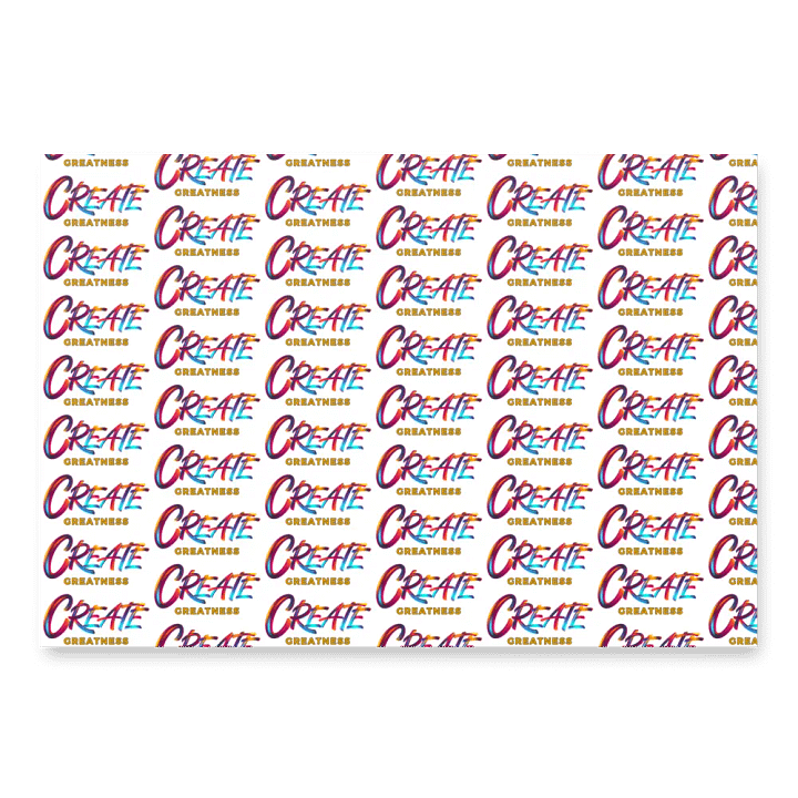 Create Greatness Wrapping Paper Set product image (2)