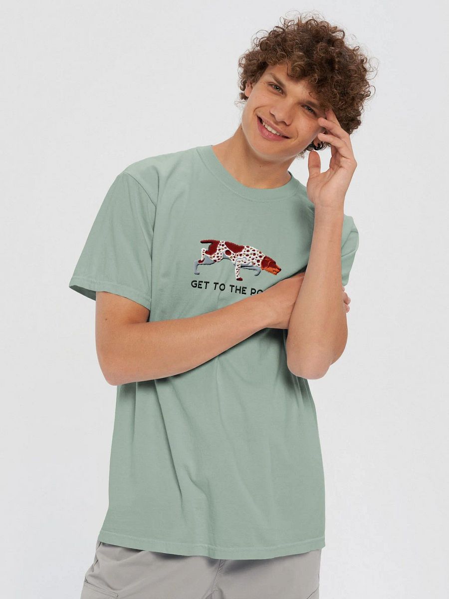 Get to the Point T-Shirt(Embroidered) of a German Wirehaired Pointer product image (10)