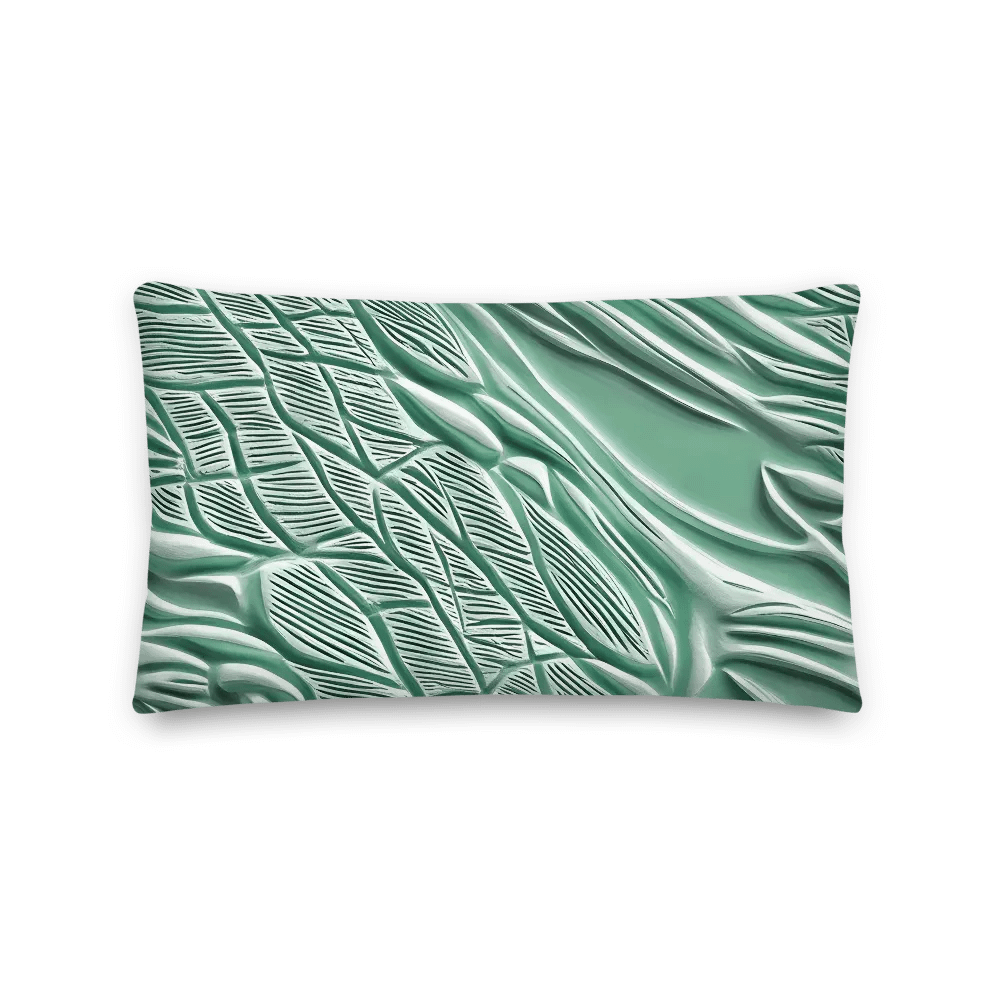 Abstract Seafoam Green Animal Print Premium Accent Pillow product image (1)