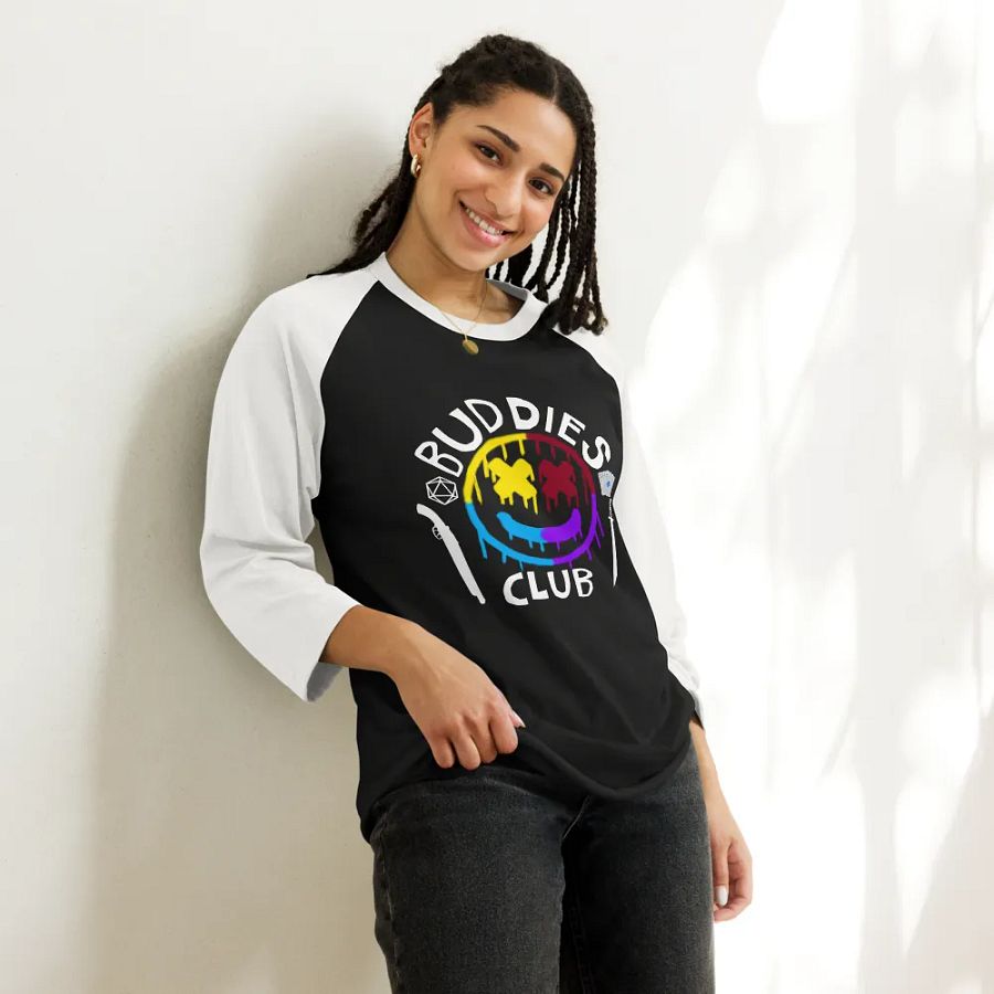 Buddies Club Raglan (Dark Mode) product image (10)