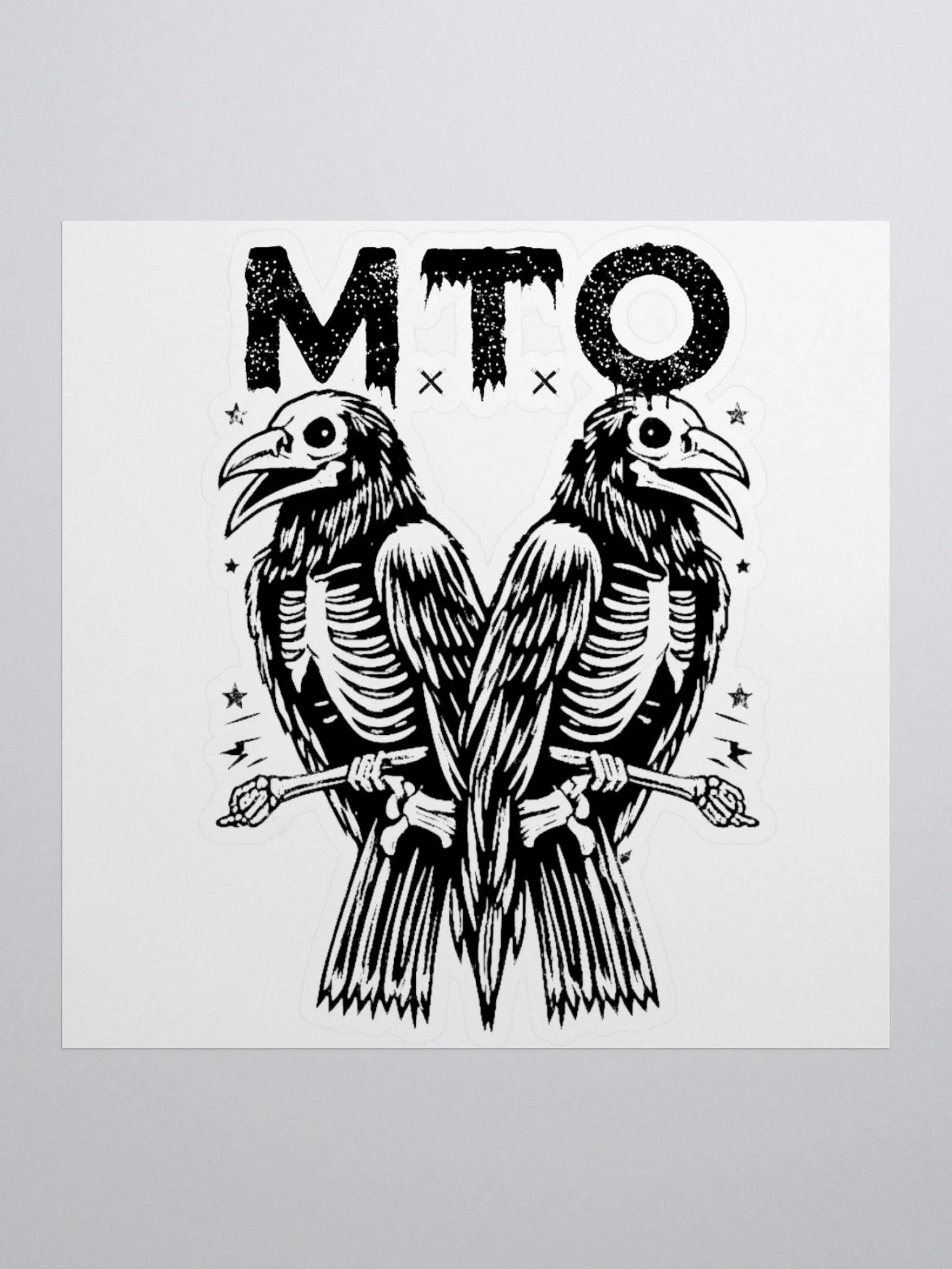 MTO - Crow twin Sticker product image (1)