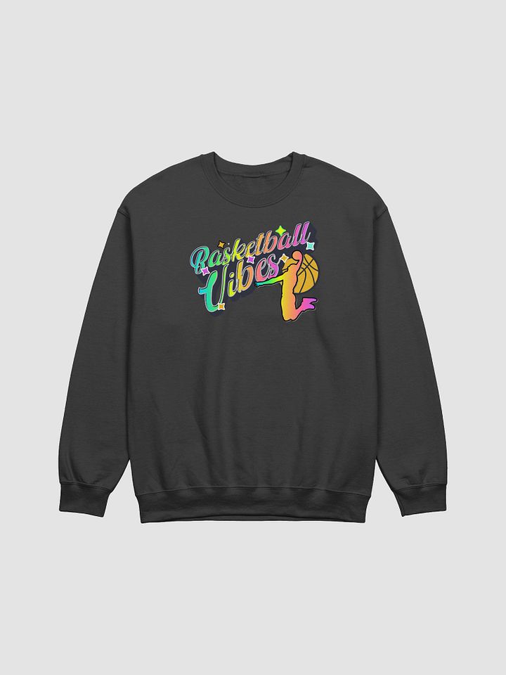 Basketball Vibes Rainbow Vibrant Hoops Silhouette Sweatshirt product image (1)