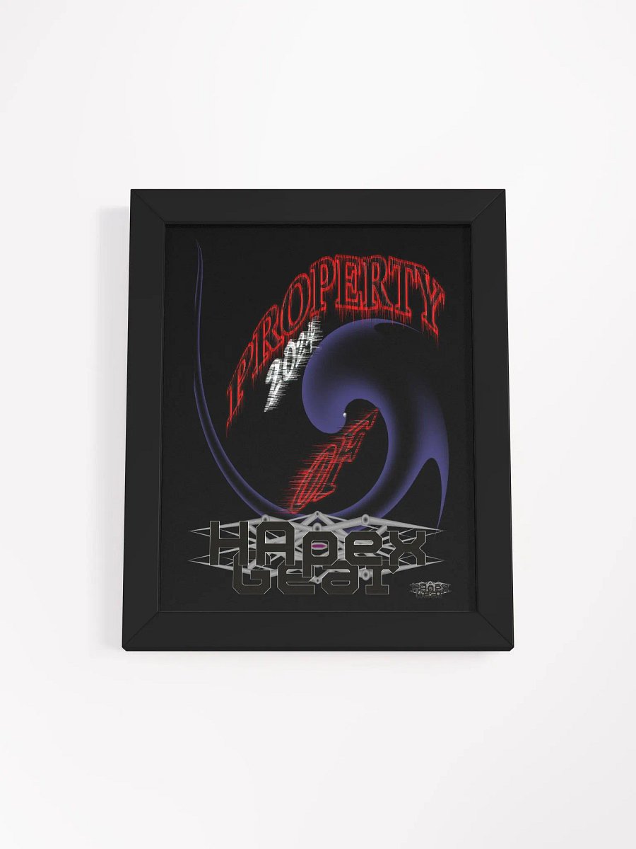Framed - Black - High-Quality Matte Poster - Property Of HApex Gear 2024 product image (1)