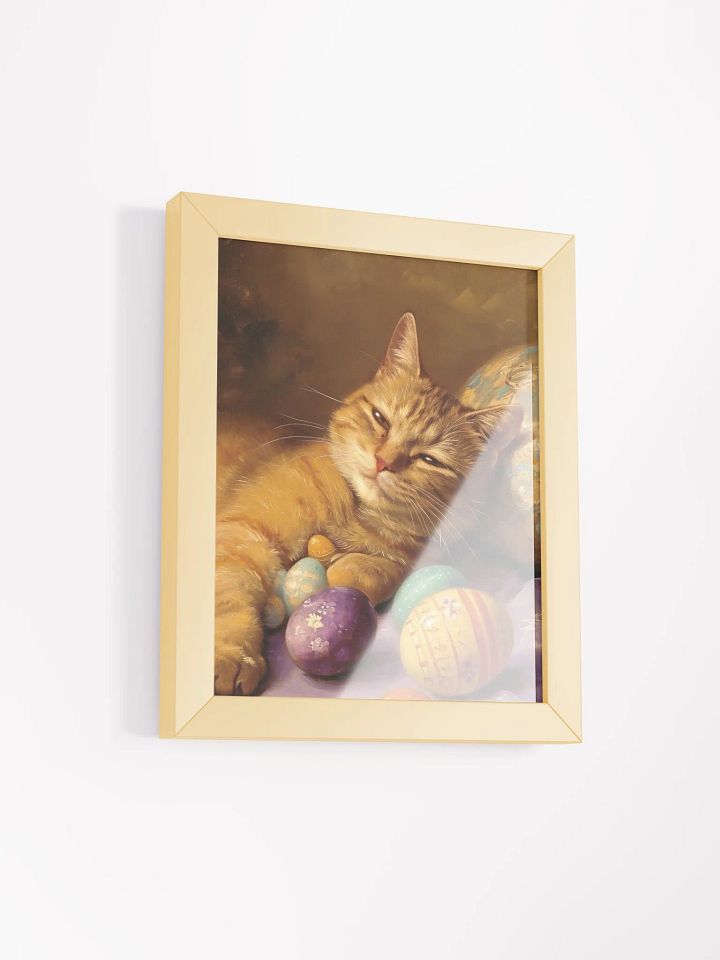 Tranquil Easter Cat Framed Poster product image (4)