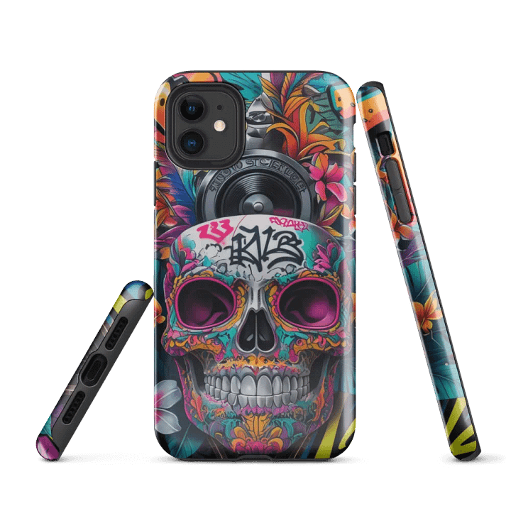 Graffiti Skull Speaker Tough iPhone® Case product image (1)