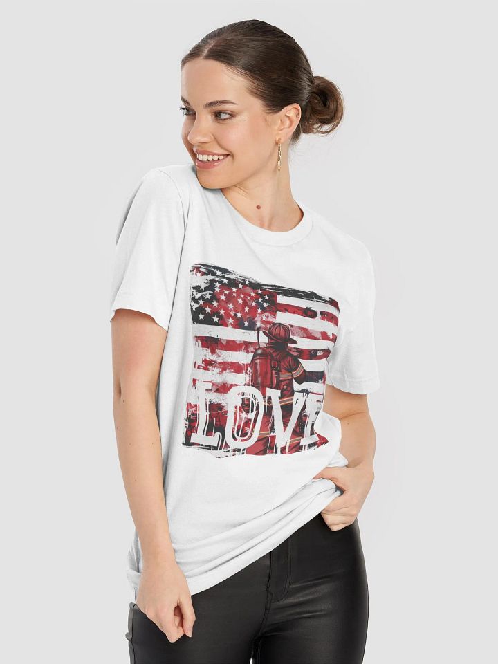 American Flag Firefighter Love product image (1)