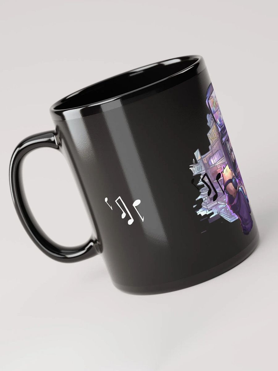 Black Ceramic Mug (Purple Dreams Design) product image (4)