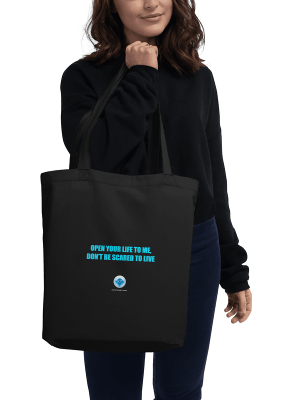 Open Your Life to Me, Don't Be Scared to Live Lyric Tote Bag product image (2)
