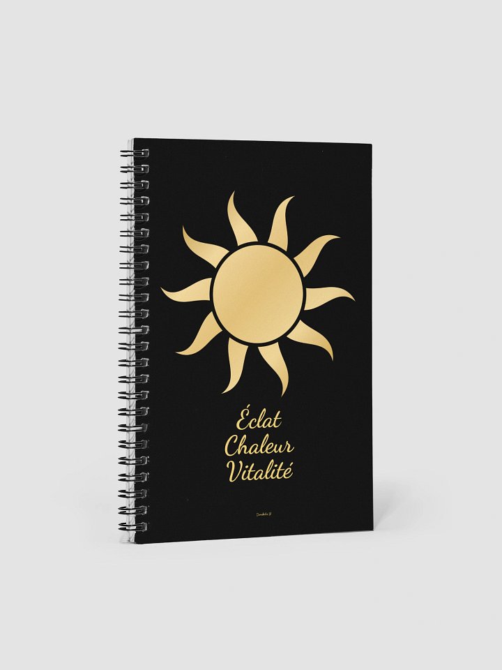 Carnet Symbole Doré - Soleil - NoteBook Cadeau Symbolique product image (1)