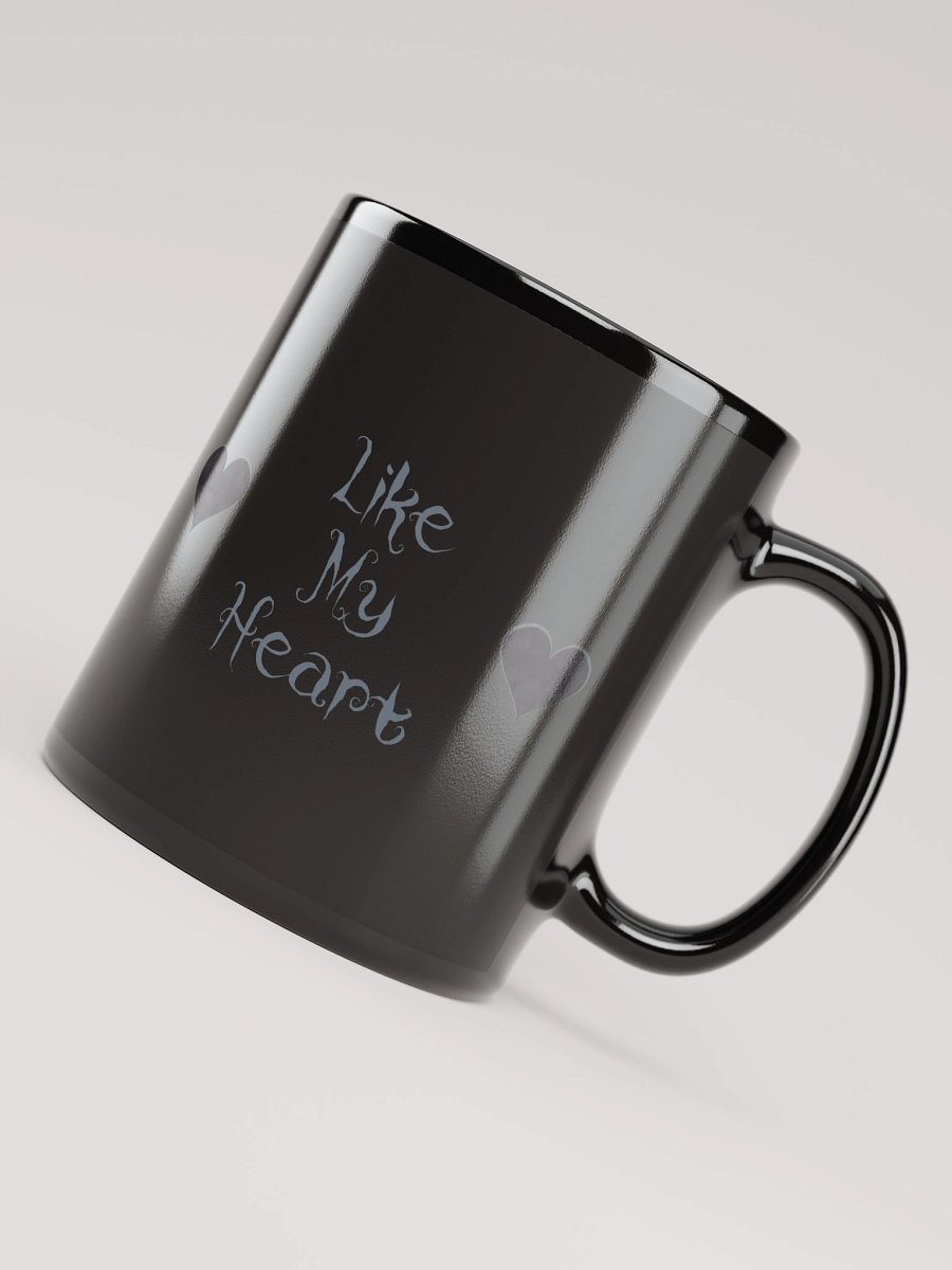 Black "Like My Heart" Coffee Mug product image (8)