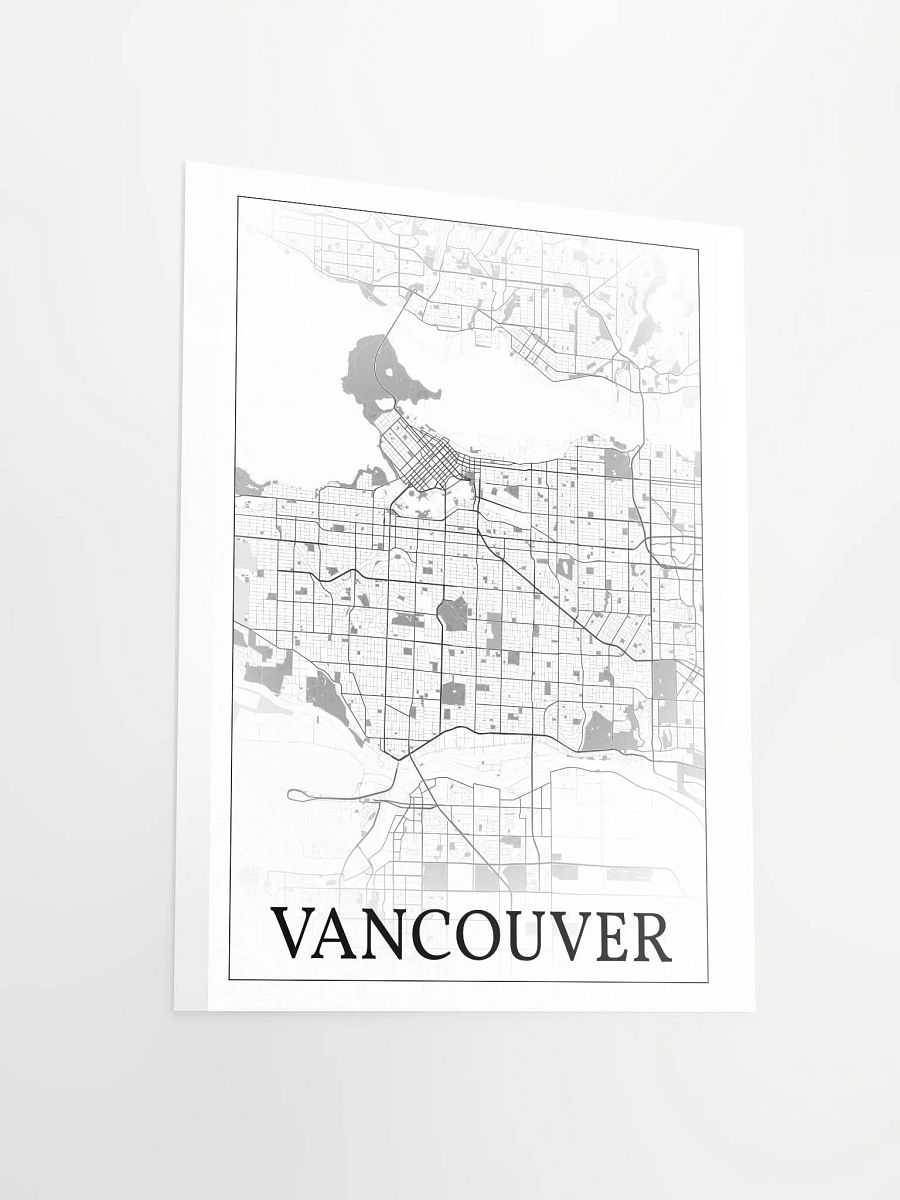 Vancouver, Canada, city map print product image (13)