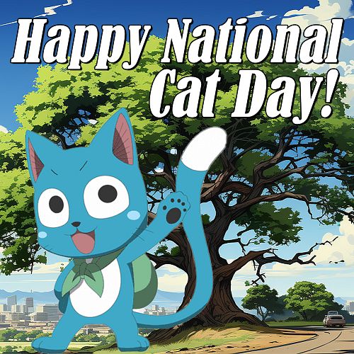 🐾🎉 Happy National Cat Day! 🎉🐾

We want to see your favorite anime cats 🐱 (keep it clean, folks 😉) OR share a photo of your ow...
