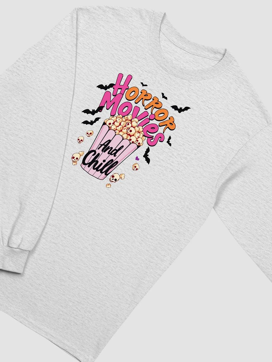 Horror Movies and Chill Popcorn Long Sleeve Tee product image (35)